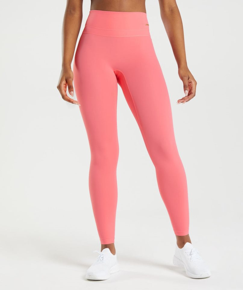 Women\'s Gymshark Whitney High Rise Leggings Pink | NZ 9ZQDIK